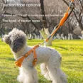 thumbnail image 5 of Cuerda de tracción para perros, bolsa de red con flores para perros pequeños, transpirable, de verano, para perros pequeños, bonito bichón, osito de peluche, correa para el hombro a prueba de explosio, 5 of 5