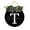 T, variant on Welcome Sign With Monogram Letter H Family Last Name Initial Home Decoration Farmhouse Wreath Wooden Hanging Sign Door Decoration Wreath 11X11 Inches All Seasons Wreath for Home (Black)