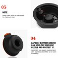 thumbnail image 3 of 2X Reusable Coffee Capsules, Compatible with for -S Machines, Coffee Filter Refillable Coffee Pods 180Ml, 3 of 6