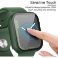thumbnail image 3 of Phmnkl 2 Pack Hard Case Compatible for Apple Watch Ultra 49mm with 9H Tempered Glass Screen Protector, [Touch Sensitive] [Full Coverage] Slim Bumper Protective Cover for iWatch, 3 of 12