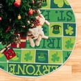 thumbnail image 5 of GZHJMY St. Patrick's Day Clover Christmas Tree Skirt Tree Skirt for Holiday Party Home Christmas Day Ornaments 36", 5 of 6
