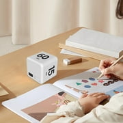 Cube Timer, Time, Kitchen Timer Kids Timer for ADHD Productivity Workout Flip Timer Classroom for StudyTime Countdown Management Settings
