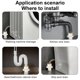 thumbnail image 2 of Kitchen Sink Sewer Pipe Sealing Cover not Odor Floor Drain Plugs Drainages Pipe Connector for Bathroom Essential, 2 of 5