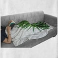 thumbnail image 6 of Plant Soft Flannel Fleece Blanket, Medicinal Aloe Vera with Vibrant Colors Indigenous Species Alternative Natural Remedy, Cozy Plush for Indoor and Outdoor Use, 70" x 90", Fern Green, by Ambesonne, 6 of 6