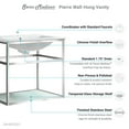 thumbnail image 2 of Pierre 24 Single, Open Shelf, Chrome Metal Frame Bathroom Vanity, 2 of 12