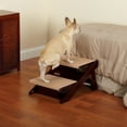 thumbnail image 2 of Pet Studio Convertible 13 Inch Tall Nonslip Cat Dog Pet Stair Ramp, 2 Step, Pine, 2 of 5