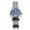 Silver Shell Blue Face, variant on Men Quartz Analog Watch Accurate Timekeeping Stainless Steel Chronograph Business Dress Wristwatch Gold Shell Black Face (7.48 in / 19.0 cm)