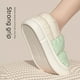 thumbnail image 4 of Zapatillas de algodón para el hogar para hombre, de invierno, de tela de plumón, impermeables, para interior del hogar, para hombre, de felpa, cálidas, de algodón, para mujer, 4 of 5
