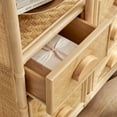thumbnail image 5 of Jane 71 Inch Tall Arched Natural Rattan Bookshelf in Natural, 5 of 10