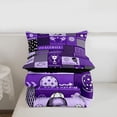 thumbnail image 5 of Erosebridal Pickleball Ball Sport Kids Queen Comforter Set,Cartoon Games Trophy Bedding Comforter Set For Boys,Reversible black,3pcs, 5 of 7