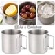 thumbnail image 2 of ZHAOCHENG Juego de 2 tazas de acero inoxidable para acampar al aire libre con asa plegable, 660 ml/22,3 oz, 2 of 5