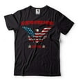 thumbnail image 2 of American Eagle Shirt Est 1776 Shirt Freedom Independence Shirt USA Flag Shirt Eagle Patriotic Tee (Large Military Green), 2 of 6