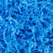 Crinkle Cut Paper Shred Filler (1/2 LB) for Gift Wrapping & Basket Filling - Light Blue| MagicWater Supply