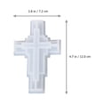 thumbnail image 4 of KAKOWELY 1 juego de moldes de silicona para portavelas con forma de cruz para hacer velas., 4 of 5