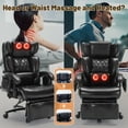 thumbnail image 6 of Qusaphy Big and Tall 800lbs Ergonomic Office Chair Heated massage chair, reclining high-back chair, Footrest & BIFMA Certified Heavy-Duty Support Black, 6 of 9