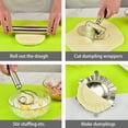 thumbnail image 3 of Billuyoard Rolling Wonton Dumpling Wrapper Maker Pizza Galletas Galletas Círculo Prensador de Herramientas para hacer panadería Cocinar Cocina y Comedor, 3 of 6