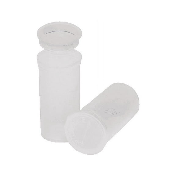 Philips Empty Prescription Pop Top Vial Made in USA Pack of 315 Dry Herb Containers with Child Resistant Translucent Clear  13 Dram Medical Pharmacy Pill Bottles