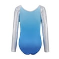 thumbnail image 3 of Gymnastics Leotards for Girls Kids Sparkly Tumbling Long Sleeve Dance Unitards Biketards with Matching Shorts One Piece Biketards Athletic Dancewear Clothes 5-12 Years, 3 of 9