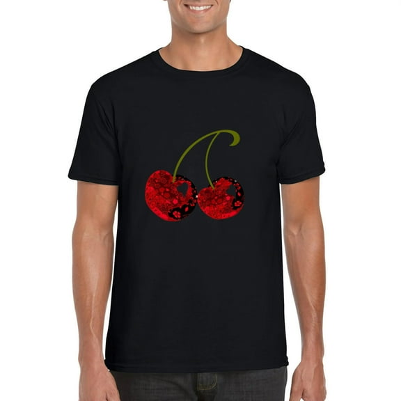 Red Cherry Graphic Design Fruit Sweet Summer Juicy Cute T-Shirt, for men & women, up to size 5XL