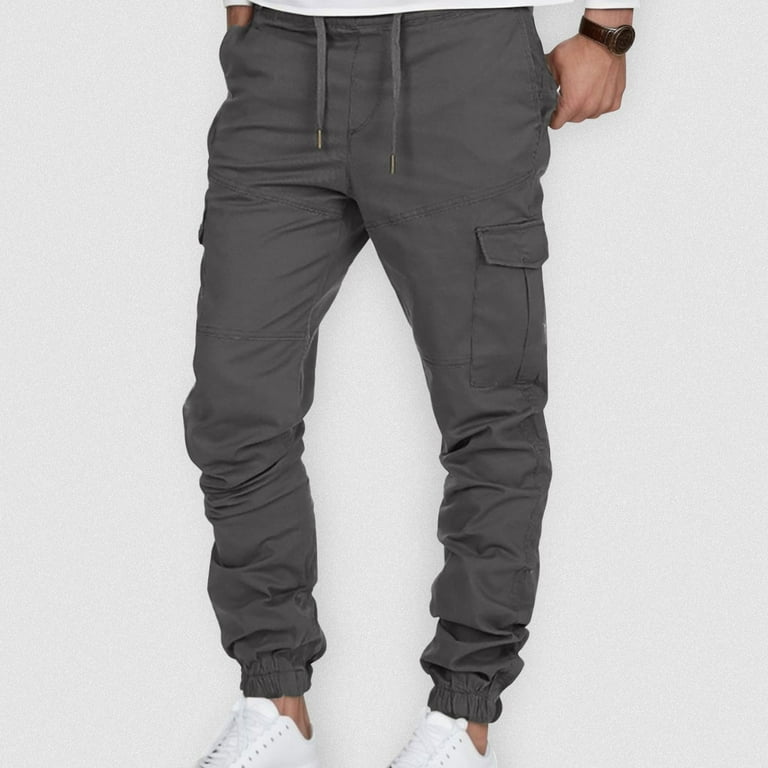 Pzocapte Men Para Hombre Mens Clothes Grey Sweatpants Men Athletic
