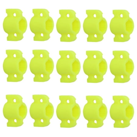 8mm Fishing Arrow Slide Slider Bowfishing Slidec 15 Pcs Accessories Plastic Yellowja Gift for Friends and Arrows