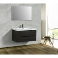 thumbnail image 2 of Eviva Smile 36" Chest-nut Modern Bathroom Vanity Set with Integrated White Acrylic Sink, 2 of 5