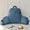 Dusty Blue, variant on Large Reading Pillow for Adults, Back Support Pillow for Sitting Up in Bed with Arms, Couch for Lounging Bedrest, Pink