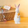 thumbnail image 4 of Easter Handmade Ceramic Rabbit Flower Ornament, Cute Multi-Posture Glossy Texture, Safe Burr-Free, Multi-Size Versatile, for Easter Home Tea Art Ceremony Desktop Windowsill Fireplace Decor, 4 of 6