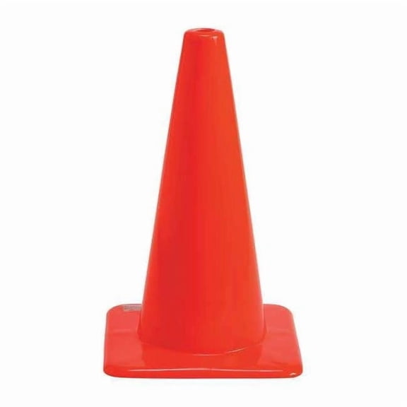 Brady Traffic Cone, Vinyl, Non-Reflective, 18 Height, Orange 80111