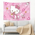 thumbnail image 5 of Hello Kitty Tapestry, Wall Hanging Tapestry, Wall Art Tapestries Poster, Home Decor For Bedroom Living Room Dorm, 60"X40", 5 of 8
