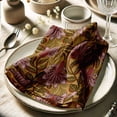 thumbnail image 3 of Vargottam Yellow Cotton Muslin Napkins - Set of 12, 20x20 Inches, Elegant Leaves Print, Perfect for Spring Celebrations, Tea Parties, and Daily Dining - Machine Washable, 3 of 7