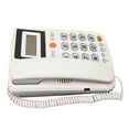 thumbnail image 3 of Big Button Phone, High Volume Corded Landline Telephone Easy To Read Caller ID White Professional  For Home, 3 of 8