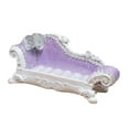 thumbnail image 4 of Sofá Largo Miniatura Perfecl 1/12 Resina y Respaldo Morado 14 x 8 x 5 cm, 4 of 8