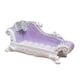 thumbnail image 3 of 1:12 Casa de muñecas Sofá de lujo Miniatura 5.5x3x2 pulgadas Adorno multifuncional para Respaldo morado, 3 of 9