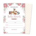 thumbnail image 1 of Inkdotpot 30Jungle Animals Baby Shower Invitation Cards Its a Boy Its a Girl Fill In Blank Invites, 1 of 6