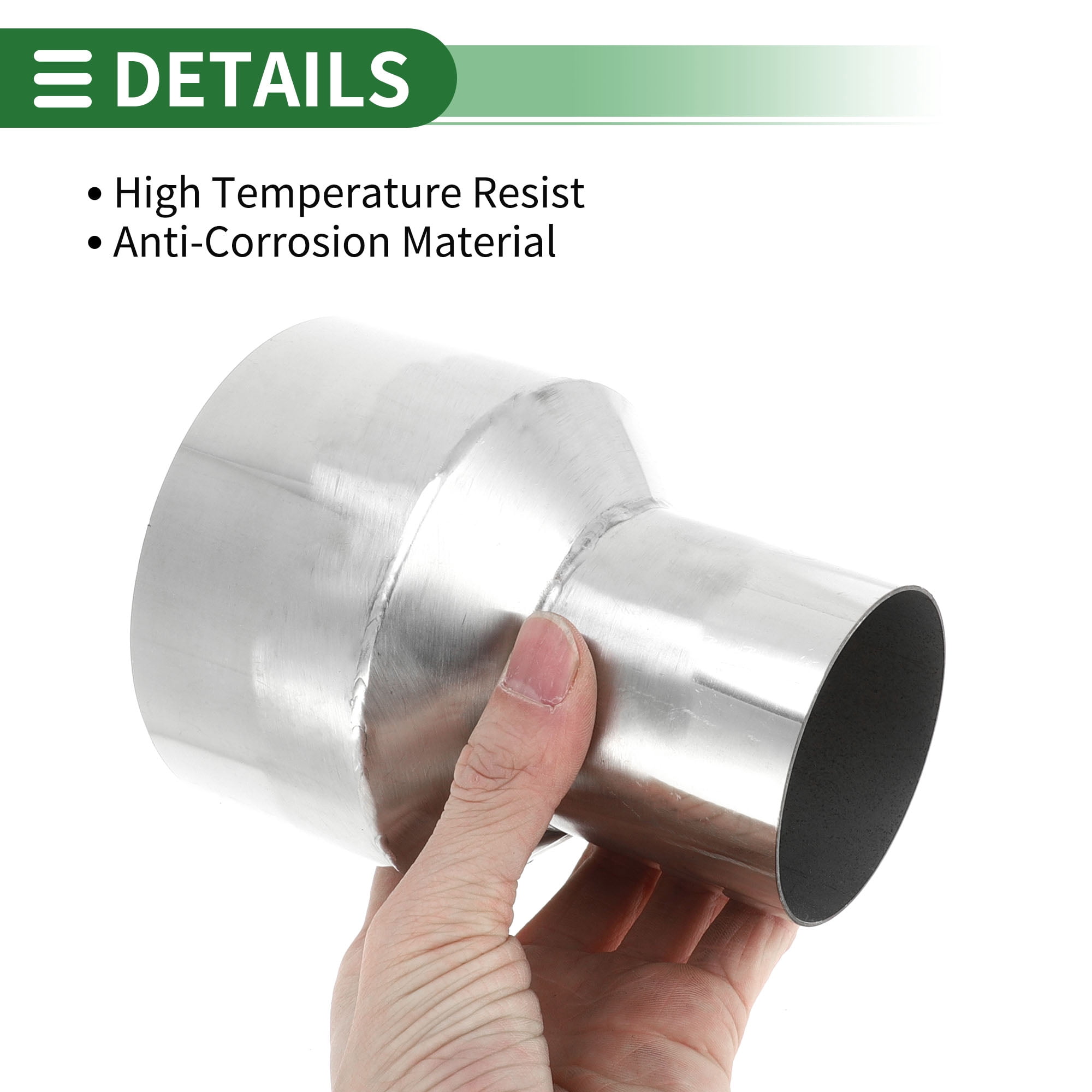 Unique Bargains Mandrel Exhaust Pipe Adapter Reducer 2.5'' OD to 4'' OD