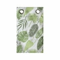 thumbnail image 1 of Philodendron Hanging Pocket Organizer, Monochrome Hand Drawn Leaves Pattern, Printed Polyester Storage Bag with Pockets, 9" x 27", Reseda Green Olive Green, 1 of 2