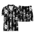 thumbnail image 6 of OJSFQUFP Girls Shorts Set Toddler Short Sleeve Print Shirts Tops Pants Outfits Button, 6 of 6