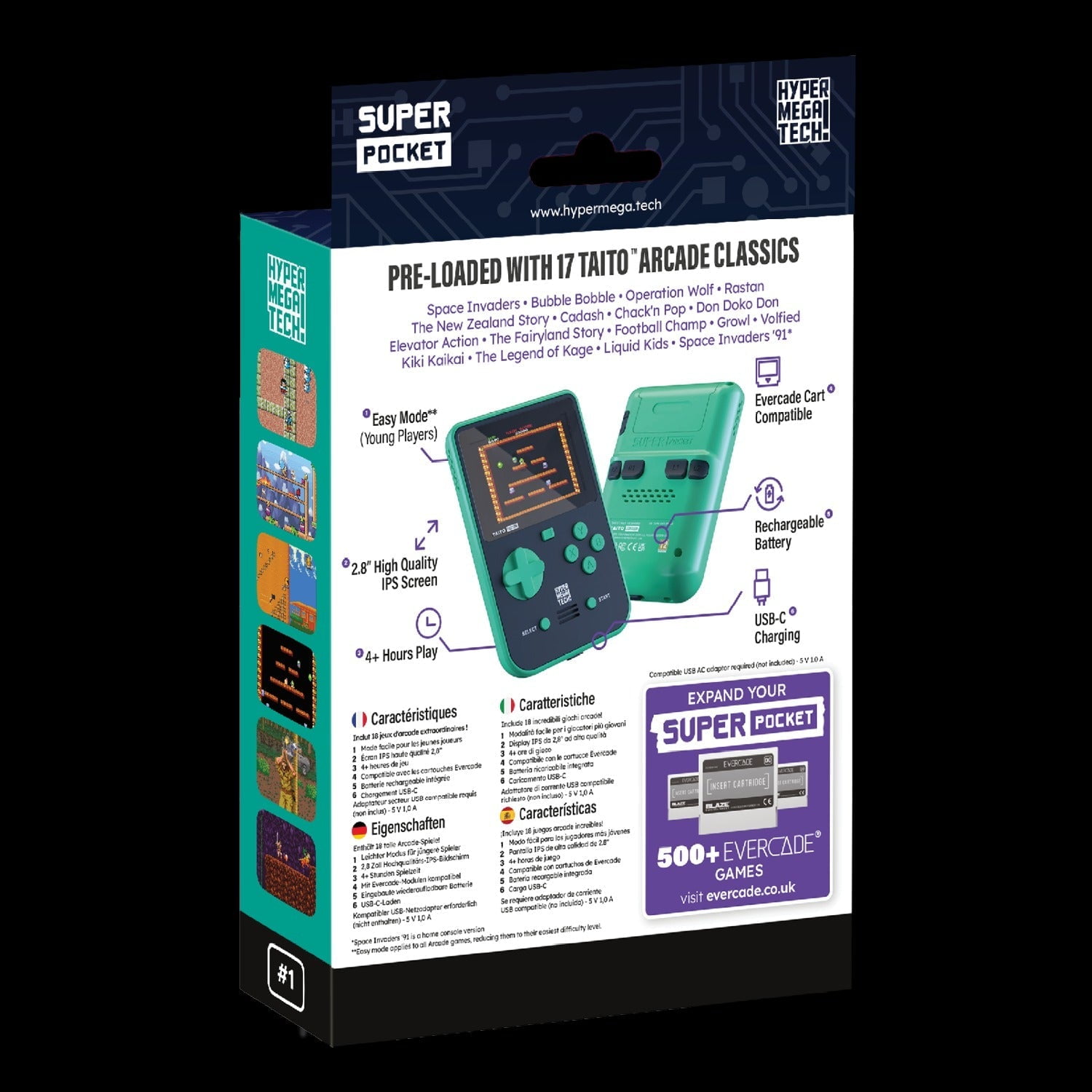 Hyper Mega Tech! Taito Super Pocket [Retro System] - Walmart.com