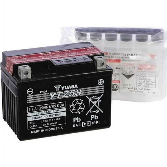 Yuasa YTZ5S-BS AGM High Performance Maintenance Free Battery (YUAM62TZ5)