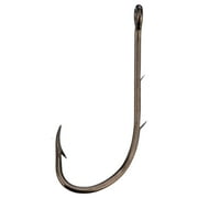 Eagle Claw 186AH-1 Baitholder 2-Slice Offset Hook, Bronze, Size 1
