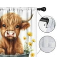 thumbnail image 4 of Blackout Kids Curtains,Highland Cow and Sunflower Childrens Insulated Curtains Set Of 2,Bedroom Essentials,Toddler Room Decor 42x54in(106x137cm), 4 of 4