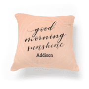 Personalized Back To School Pillow - Flamingo, Mulitple Sizes