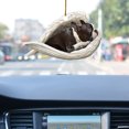 thumbnail image 2 of Car Angel Puppy Sleeping Car Trailer Inside The Rearview Mirror Decorative Penda, 2 of 6