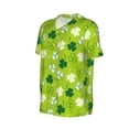 thumbnail image 2 of Balery St Patrick's Day7 Baseball Jersey for Men Casual Button Down Shirts Short Sleeve Active Team Sports Uniform-Large, 2 of 9