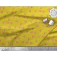 thumbnail image 3 of Soimoi Green Georgette Viscose Fabric Diamond Geometric Print Sewing Fabric Yard 42 Inch Wide, 3 of 3