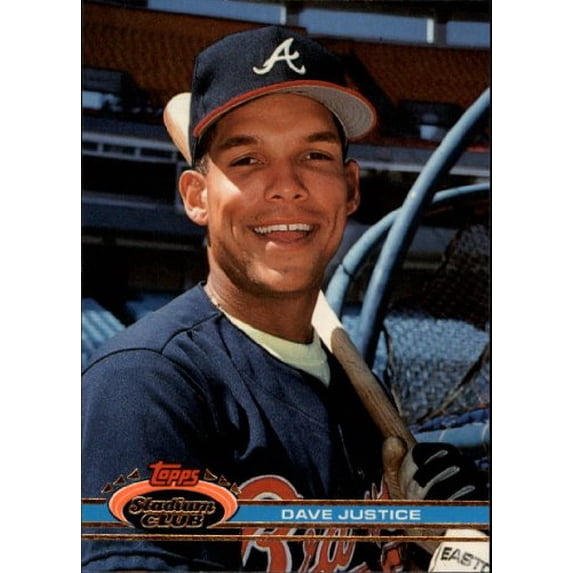 1991 Stadium Club #26 Dave Justice MLB Baseball Trading Card
