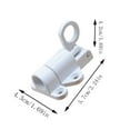 thumbnail image 2 of ​​White Aluminum Alloy Automatic Window Spring Locks (2-Pack) - Self-Closing Hardware for Sliding Doors Security Mechanism​​, 2 of 4