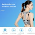 thumbnail image 4 of Yeacher Posture Corrector Round Shoulder Correction Support Back Brace Adjustable for Woman & Man Posture Correction, 4 of 7