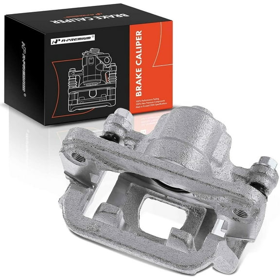 A-Premium Disc Brake Caliper Assembly with Bracket Compatible with Select Nissan Models - Altima 2007-2012, Maxima 2007-2008 - Rear Left Driver Side